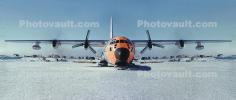 104990, 490, Arctic Patrol, Ice Island, Lockheed C-130A Hercules, ski gear, snow, cold, skibird