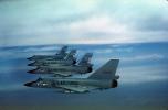 F-106 in formation flight, flying, airborne, Cape Cod, USAF