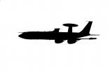 AWACS with CFM56 Engines, silhouette, shape