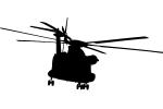 Sikorsky CH-53 Stallion silhouette, logo, shape