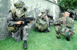Soldiers with Firearms, Gas mask, Chemical Warfare, urban warfare training, Operation Kernel Blitz, Monterey, MYMV01P10_14