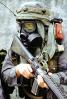 camouflage, gas mask, chemical warfare, biological, Operation Kernel Blitz, M16 Rifle, Monterey, urban warfare training, MYMV01P14_18B