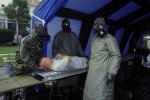 gas mask, chemical warfare, biological, suits, bio-chem, casualty, Operation Kernel Blitz, urban warfare training, MYMV02P01_05