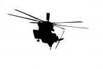 CH-53E silhouette, alpha mask