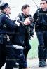 Police arrest a boy, resisting arrest, handcuffed, Policeman, Operation Kernel Blitz, urban warfare training, MYMV02P12_18B