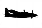 Grumman F7F Tigercat Silhouette, logo, shape, MYMV04P06_07M