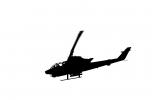 Bell AH-1 Cobra silhouette, shape