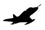 Douglas, A-4 silhouette, USN, United States Navy, shape, logo, MYND01_298M