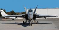 F-18 Hornet head-on, front