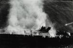 Burning Japanese Carrier, WWII, World War 2, Battle of Midway, June 1942, MYND02_152