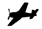 F6F-5 Hellcat silhouette, shape, MYND02_172M