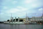 Russian Navy Cruiser Aurora, protected cruiser,  Museum, Dock, Harbor