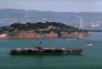 USS Kitty Hawk (CV-63), Yerba Buena Island, San Francisco Oakland Bay Bridge, USN, United States Navy, MYNV02P03_04.1702