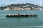 USS Kitty Hawk (CV-63), Yerba Buena Island, San Francisco Oakland Bay Bridge, USN, United States Navy