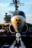 Radiation symbol Grumman A-6, head-on, USS Kitty Hawk (CV-63)
