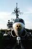 haed-on Grumman A-6, Radiation symbol, USS Kitty Hawk (CV-63)