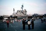 Saluting the Colors, USS Kitty Hawk (CV-63), USN, United States Navy, MYNV02P07_15