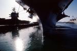 Bow of USS Enterprise (CVN-65), head-on,Alameda NAS, 4 March 1984, MYNV02P09_02