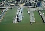 Intrepid Sea-Air-Space Museum, Docks, Piers, road, buildings, New York City, MYNV02P10_10.0144