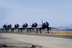 Line of A-4 Skyhawk Blue Angels