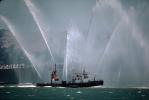 Fireboat Phoenix welcoming the USS Missouri, Spraying Water, MYNV03P05_18.1702