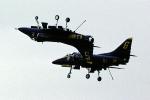 A-4 Skyhawk, Blue Angels, Number-5, Number-6, flying upside-down, MYNV03P09_02B