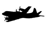 Lockheed P-3 Orion silhouette, logo, shape, MYNV03P13_16M