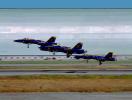 Formation Take-off, McDonnell Douglas F-18 Hornet, Blue Angels, MYNV03P14_17.1703