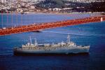 USS McKee AS41, USN Submarine Tender, Transport, Golden Gate Bridge, vessel, ship, MYNV04P03_08.1703