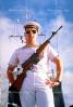 Rifle, Sailor, uniform, firearm, French Navy, New Caledonia, MYNV04P08_15.0144