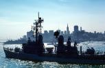 USS Berkeley (DDG-15), Charles F. Adams-class guided missile destroyer, skyline, cityscape, buildings, USN, United States Navy, MYNV04P11_04