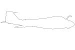Grumman A-6 outline, A-6 Intruder, line drawing, shape, MYNV05P05_12.0139O