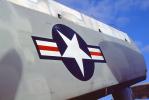 Folded Wing of a Grumman E-2C Hawkeye, Insignia, Roundel, MYNV06P04_08.1704