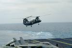 Boeing CH-46 Sea Knight Landing, Fantail, 64