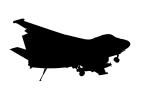 Lockheed S-3B Viking silhouette, Landing, logo, shape, MYNV06P12_06M