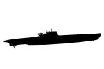 U-boat Silhouette, logo, shape, MYNV07P15_07M