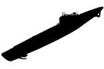 U-boat Silhouette, logo, shape