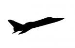 Grumman F-11 Tiger silhouette, MYNV08P07_12M