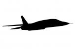 A-5 Vigilante silhouette, logo, shape