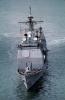 USS Vincennes (CG-49), Ticonderoga Class Cruiser, Ships Bow, USN, United States Navy, Ship, MYNV09P02_10