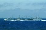 Oil Tanker, at Sea, oiler, replenishment, USN, United States Navy, Ship, vessel, hull, USS Cacapon (AO-52), Cimarron-class fleet oiler, MYNV09P15_04