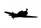 T-6 Texan silhouette, logo, shape, MYNV10P02_13M