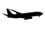 Boeing P-8A Poseidon silhouette, 737-800ERX, 737-800 series, MYNV10P02_14M