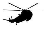 Sikorsky SH-3 Sea King silhouette, USN, United States Navy, logo, shape