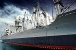 USS Cape Borda, Alameda NAS, Alameda Naval Air Station, NAS, USN, Transport Ships, docks, cranes, MYNV11P06_19