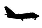 Lockheed S-3A Viking silhouette, logo, shape, MYNV12P09_16M