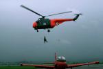 XN302, Witch on a Broom flying, Westland Whirlwind HASSaint7, Royal Navy