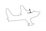 Martin P-5 Marlin outline, line drawing, MYNV13P04_01O