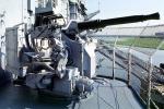 Anti-aircraft gun, pom-pom on the USS Laffey DD-724, Sumner-class Destroyer, MYNV15P04_02