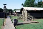 Barracks, watchtower, Vietnam War era, Village recreation, compound, MYNV15P05_01